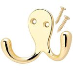 Fort Fasteners Robe Hooks Twin Chrome Plated Pack of 6