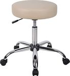 Boss Office Products Be Well Medical Spa Professional Adjustable Drafting Stool Beige