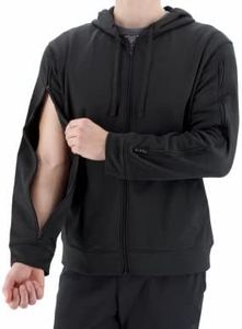 RENOVA MEDICAL WEAR Dialysis Access Sweatshirt - Men's - Women's - Unisex Sizing (Large, Black)