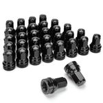 DYNOFIT 14mmx1.5 OEM/Stock Lug Nuts Fit for 2017-2022 Ford F-250 & F-350, 32 Pack HEX21mm (13/16") One-Piece Design Factory Black Wheel Lugnuts HCPZ-1012-B HCPZ-1012-A