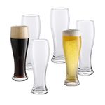 Gala Houseware Oversized Beer Glasses Set of 6, 22oz Beer Glassware Cup. Pint Glass Capacity, Craft Beer Glass, and IPA Beer Glass. Classic Beer Glass Cup Set for Beer Lovers