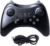 CuleedTec Black Classic Wireless Pro Controller Game Controller Gamepad Joypad Remote for Wii U