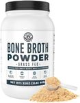 Bone Broth Protein Powder – Pure Grass-Fed Beef Bone Broth, Unflavored with Natural Collagen, Glucosamine & Gelatin – Paleo & Keto-Friendly, Non-GMO, Dairy-Free for Gut Health & Joint Support 32oz