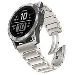 TRUMiRR Titanium Bracelet Replacement for Fenix 8 47 mm/Fenix E 47 mm/Fenix 7 Pro Sapphire Solar/6 Pro, 22 mm Quick Fit Watch Strap Buckles Bracelet for Garmin Fenix 7 6 5 / Epix Pro 47 mm / Instinct