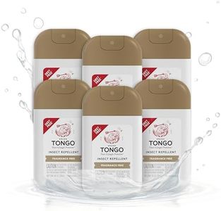 Grand Tongo DEET-Free Insect Repellent Spray, 12 Hour Mosquito Protection, Picaridin Pocket Pump Spray, 1 oz Travel Size, Fragrance Free, 6 Pack