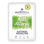 Slumberdown Anti Allergy King Size 100% Cotton Cover Mattress Protector King Size Bed