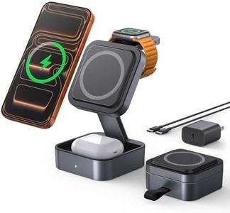 Aoara 3-in-1 Charging Station for iPhone, MagSafe Charger Stand for Apple
