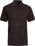 NY Deluxe Edition Boys & Girls Unisex Plain Cotton Polo Shirts Back to School Uniform Summer Age 5-14 Years (9/10 Years, Black)