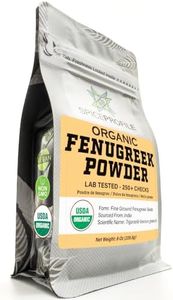Spice Profile USDA Organic Fenugreek Powder, Lab Tested, Resealable 8 oz Pouch, Methi Ground, Polvo de Fenogreco