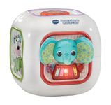 VTech Baby Sensory Sounds Musical Cube,Interactive Baby Toy with Nursery Rhymes,Classical Tunes and Manipulatives,Teaches Animals and Instruments,Gift for Babies 3,6,12,18 Months Plus, English Version