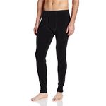 Men’s 100% Merino Wool Bottoms Midweight Base Layer Pants - Multi Use Long Johns - Thermal Underwear - Hiking Men's Base Layer - Black - Medium