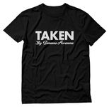 Taken by Someone Awesome Shirt Gifts for Him Valentines Day Shirts for Men X-Large Black