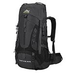 DADAYIYO 70L Large Capacity Waterproof Ultralight Hiking Backpack,Outdoor Travel Daypack for Climbing Camping with Rain Cover (black)