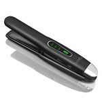 SUNMAY Voga 2 in 1 Cordless Hair Straighteners and Curler, Travel Wireless Portable USB Rechargeable Straightener, Mini Flat Iron Curling Wand with Ceramic Plate –3 Temperature Levels, 5000mAh Battery