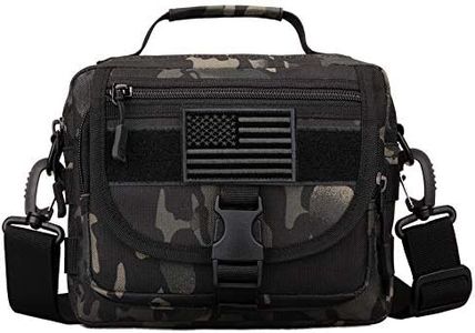 Protector Plus Tactical Messenger Bag Men Small Military MOLLE Crossbody Pack (Patch Included)