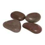 VANNI OBSESSION Special Design Polished Stones Shiny Flat Pebbles Chips for Aquarium Home Out Door Landscape & Garden (Chocolate Brown, 2 Kg)