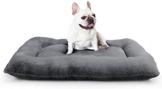 KIYONGCOM Washable Durable Dog Crate Bed - Soft Orthopedic Pad for Kennels and Cages, Dark Grey, Medium (76 * 48CM)