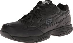 Skechers mens Skechers for Work Men's Felton Slip Resistant Relaxed-Fit Work Health Care Professional Shoe, Black, 13 US