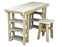 Arbor Garden Solutions potting table wooden multi purpose workbench (150cm + chair)