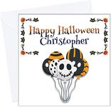 Personalised Halloween Card for Son Daughter Grandson Granddaughter Niece Nephew Boys Girls