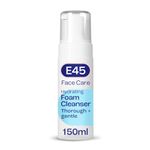 E45 Face Wash Foaming Cleanser – Daily Face Cleanser for Dry and Sensitive Skin – Gentle Facial Cleanser – Removes Excess Oil and Makeup for Clean, Soft Skin - Skin Care Facewash for Women & Mens Skin