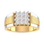 PC Jeweller The Jans 18KT Yellow Gold and Diamond Ring for Men