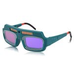 Auto Darkening Welding Goggles, Solar Powered Welding Goggle Arc and Strong Light Protection Dimming Glasses Dark Green