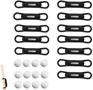 12 Pack Magnetic Pen Clip, Adjustable Silicone Magnetic Pen Holder for Refrigerator, Magnetic Dry Erase Marker Holder, for Home, Refrigerator, Office Desk(Black)