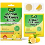 MQ Motion Sickness Patches – 30% Extra Lemon Sea Sickness Patch for Cruise – Fast-Acting, Non-Drowsy, Naturally Sourced, Travel Essentials
