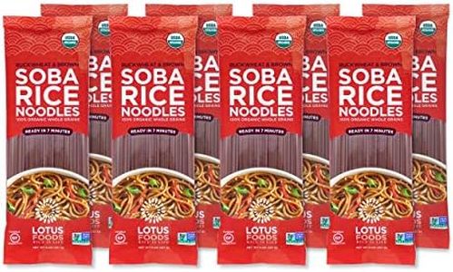 Lotus Foods Organic Buckwheat & Brown Soba Rice Noodles, 8 Ounce (Pack of 8)