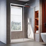 ELEGANT 1100mm Sliding Glass Cubicle Door Modern Bathroom Shower Enclosure