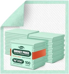 MILDPLUS 100 Count Disposable Bed Pads , 36x36 Inch Extra Large Incontinence Underpads | Heavy Absorbency 115 Grams Pee Pads for Adult, Senior, Baby & Pet Care (No Adhesive)