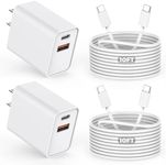 10FT iPhone 16 15 Charger Block,2Pa