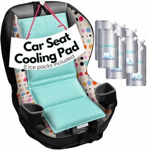 Car Seat Cooling Pad, Stroller Cooling Pad with Ice Pack for Babies Toddler and Kids, Sun and Heat Cover Protector for Summer Carseat Cooler Liner…