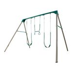 Lifetime 290038 Heavy Duty A-Frame Metal Swing Set, Earthtone