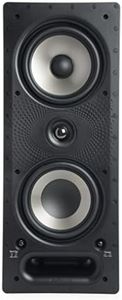 Polk Audio 265-RT 3-Way in-Wall Speaker - The Vanishing Series | Easily Fits in Ceiling/Wall | High-Performance Audio - Use in Front, Rear or as Surrounds | with Power Port & Paintable Grille - Black