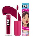 SUGAR POP Matte Lipcolour - 08 Crimson (Dark Ruby) – 1.6 ml - Lasts Up to 8 hours l Non-Drying, Smudge Proof