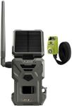 SPYPOINT Flex-S Solar Cellular Trail Camera Integrated Solar Panel, LTE Connectivity, 100-foot Flash/Detection Range, Internal Battery, Optional Battery Backup + Steel Reinforced Strap