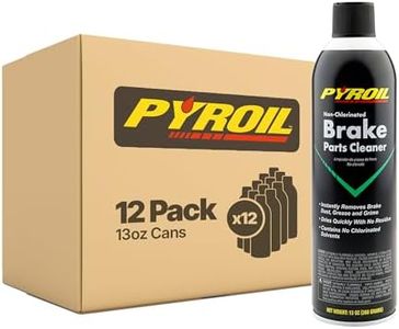 Pyroil Non-Chlorinated Brake Parts Cleaner, Instantly Removes Brake Dust, Grease & Grime, Quick Drying, 13 Oz (Pack of 12)