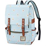 FEWOFJ Daisy Girls School Bag, Womens College Bags Laptop Backpack Computer Rucksack for Business Travel Work