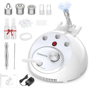 At-home Microdermabrasion Machine, UNOISETION 2 in 1 Dermabrasion Facial Machine for Exfoliation & Blackhead Removal, Diamond Micro Dermabrasion for Skin Care, Beauty Gifts for Women, White