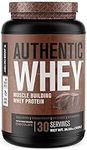 Jacked Factory Authentic Whey Muscle Building Whey Protein Powder - Low Carb, Non-GMO, No Fillers, Mixes Perfectly - 30 Servings, Chocolate