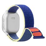 20mm Hook & Loop Relacement Nylon Bands Compatible with Gizmo Watch / Gabb Watch 2 1, Breathable & Washable, Easy for Kids to Put On & Off, IceBlue