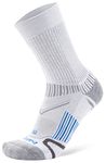 Balega Enduro V-Tech Crew Socks For -Men and -Women (1 Pair), White, Large