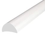 Shower or Bath Threshold Water Barrier Seal Strip | 80cm, 90cm, 140cm, 200cm or 250cm Long | Clear, White or Black | Used in Wetrooms or with Doors/Screens | Rigid Material | SEAL055 (80cm White)