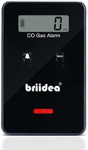 Carbon Monoxide Detector for Car, Briidea Low-Level Fast 9ppm Alarm CO Detector, Widely Used in Vehicles Aircraft Travel Bus Trucks, Black