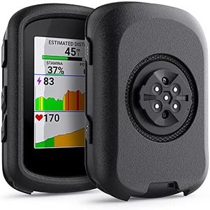 TUSITA Silicone Case Compatible with Garmin Edge 540 | 540 Solar | 840 | 840 Solar - Black
