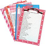 Bridal Shower Party Set of 30 Pieces, in Spanish. 5 Different Games Includes: Maze Game, Phrases and Sayings Games, Guess The Kinship, Word Search & find The Hidden Word. Learn & Practice Spanish