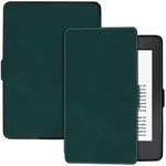 BOZHUORUI Slim Case for Kindle Paperwhite 5th/6th/7th Generation Prior to 2018 (2012-2017 Release,Model EY21 & DP75SDI) - PU Leather Lightweight Protective Cover with Auto Sleep/Wake (Pine Green)