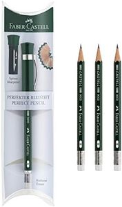 Faber-Castell Perfect Pencil Castell 9000 and 3 Count Pencil Refill - #2 Lead Pencil, Sharpener and Pencil Extender (Pack of 1)